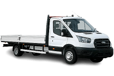 Van Hire Merthyr Tydfil - White Ford Transit Dropside Van - Van hire Merthyr tydfil